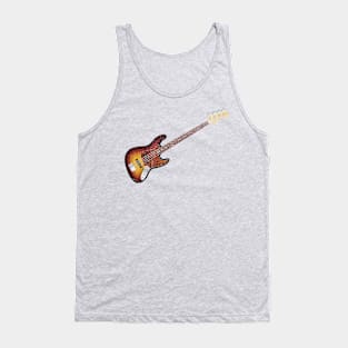 Vintage Faded Tobacco Sunburst Electric J-Bass Tank Top